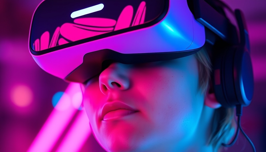 Young person exploring the best AI video generator 2025 in VR, futuristic setting.