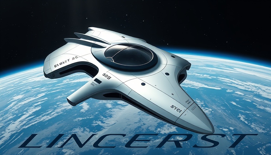 Futuristic spaceship with 'Ray3 AI Video' text in space.