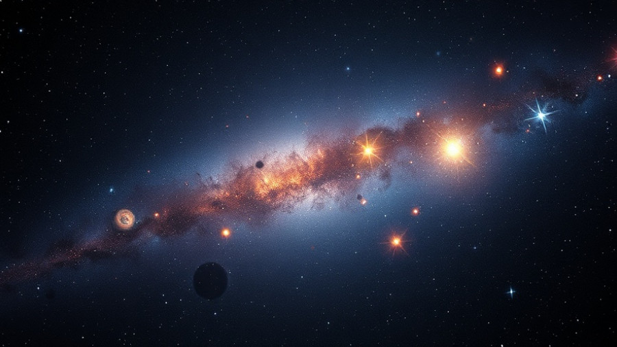 Galaxies and stars in deep space for Global Space Awards.