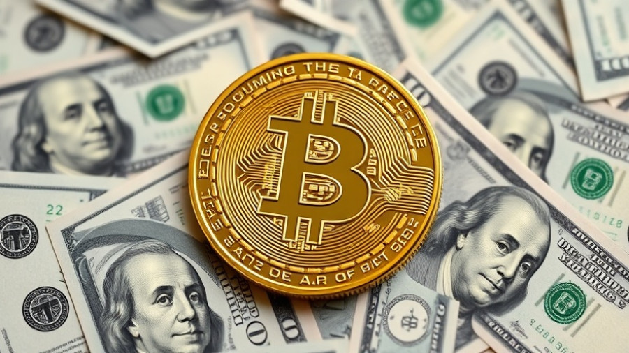 Bitcoin on hundred-dollar bills, financial concept, Bitcoin seizure