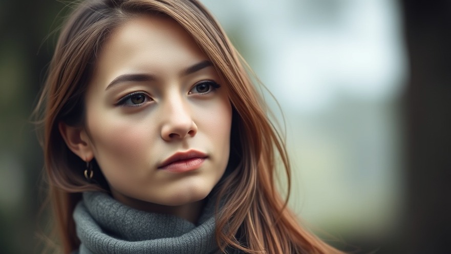 Young woman in soft focus, reflecting on menstrual cycle and women's health.