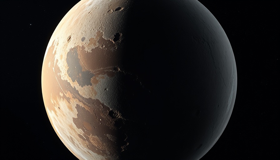 Pluto's surface detailed for Pluto festival theme.