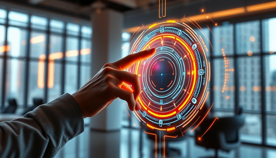 Futuristic digital interface illustrating algorithmic management