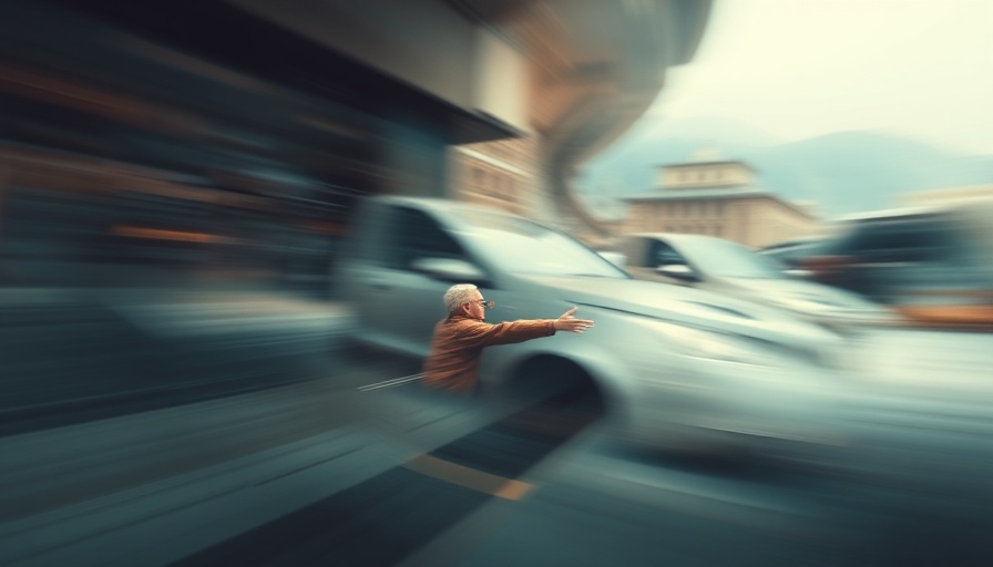 Abstract blurred scene with motion effect