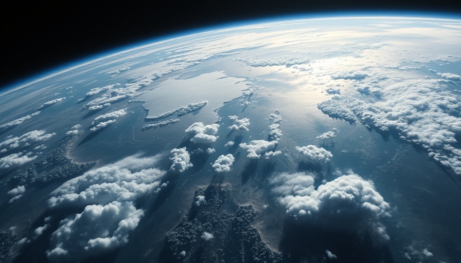 Earth from space illustrating planetary evolution.