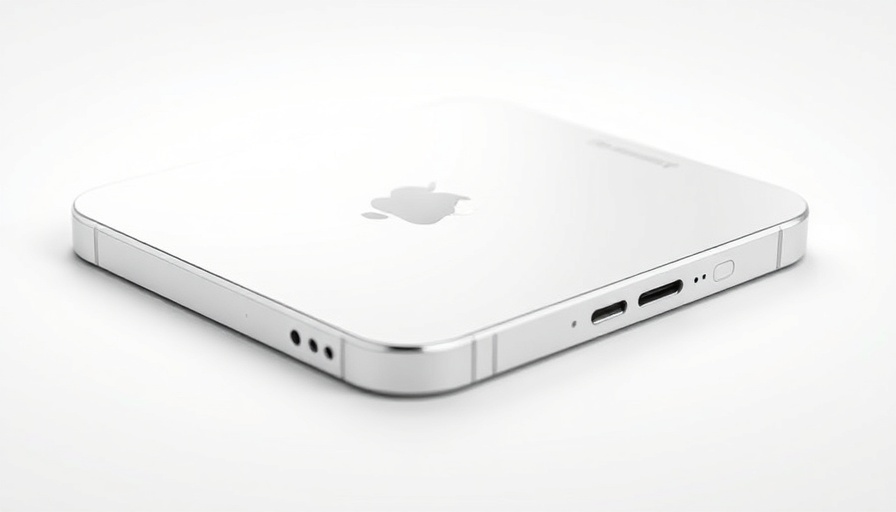 Sleek iPhone 16e with camera and screen detail