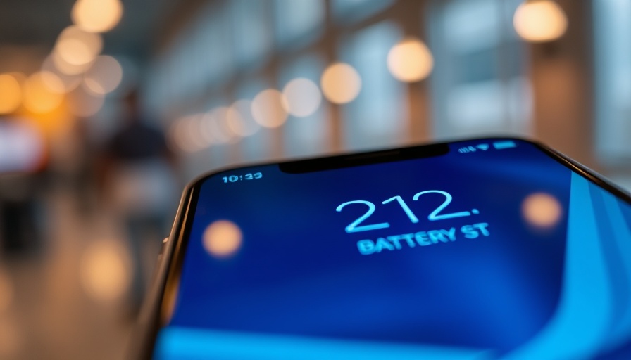 Apple iPhone 16e screen displaying date and charging status.
