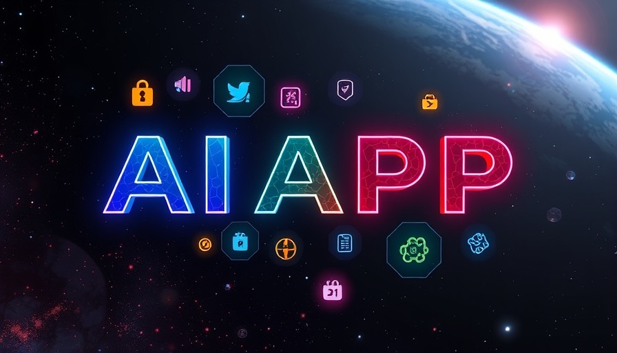 Collage of generative AI app icons on digital screen.
