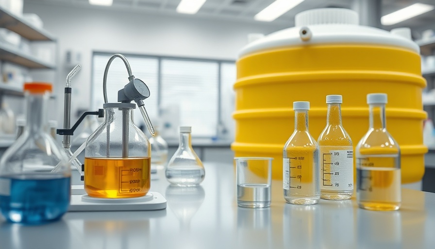 Laboratory setup showcasing sustainable biocement solutions equipment.