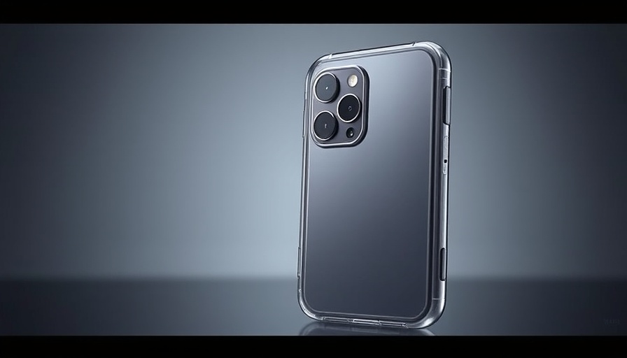 iPhone 17 Pro Max camera design with transparent case.