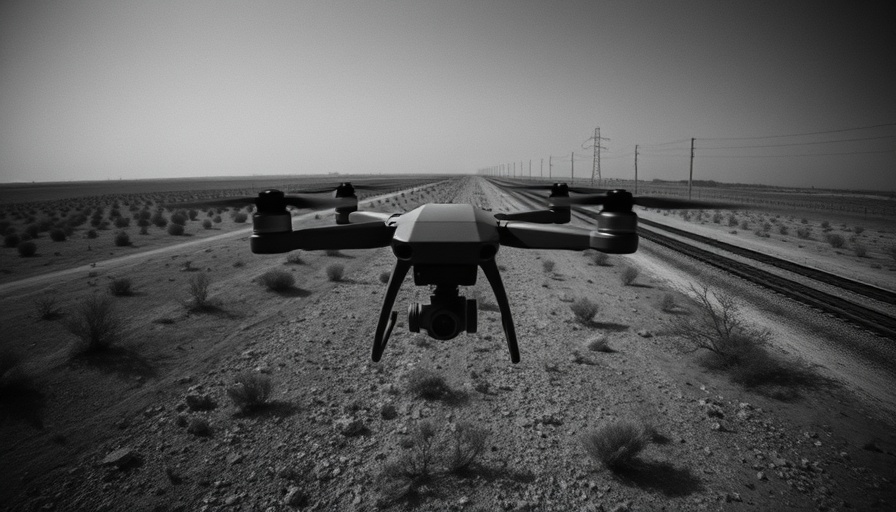 Thermal drone imagery of Ukrainian road cutter drones tracking landscape.