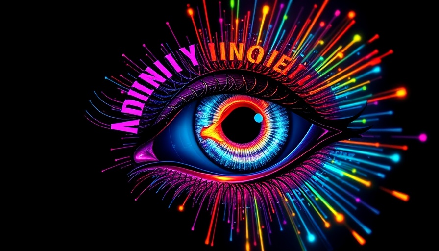 Infinite Retina book cover featuring abstract eye and consumer technology themes.