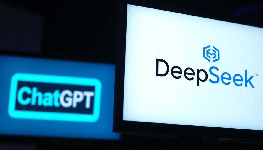 DeepSeek ChatGPT Similarity Study logos on digital screens.