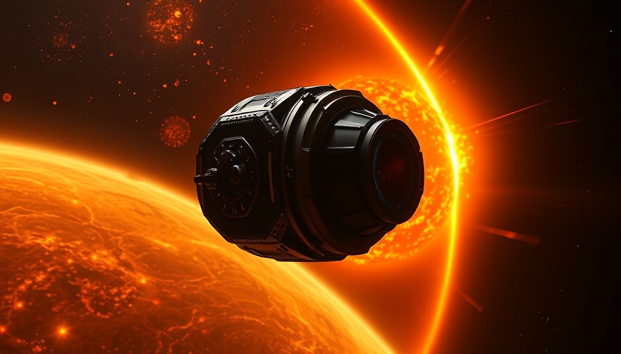 Aditya-L1 solar probe near the sun with vivid details.