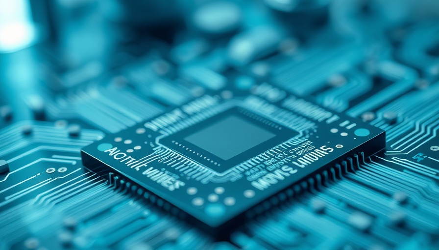 Detailed close-up of cold atom technology microchip in lab setting.