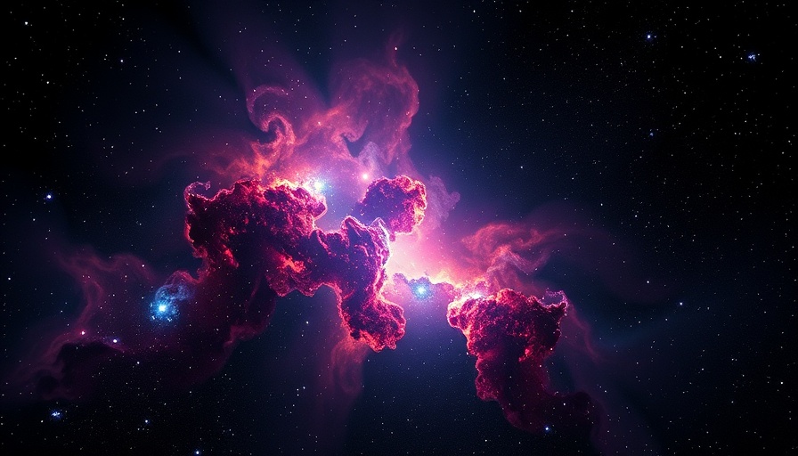 Vibrant star formation in Lynds 483 with glowing gases and cosmic clouds.