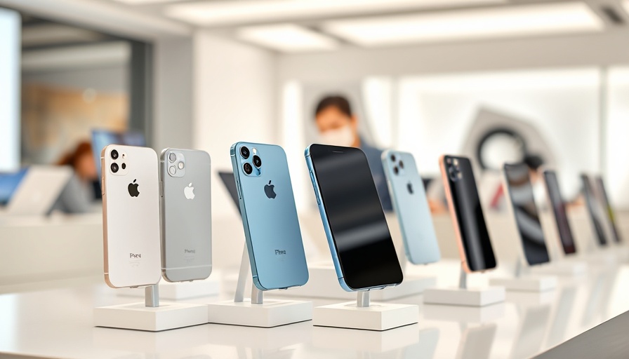 Apple iPhone 17 Pro Max models displayed in modern store.