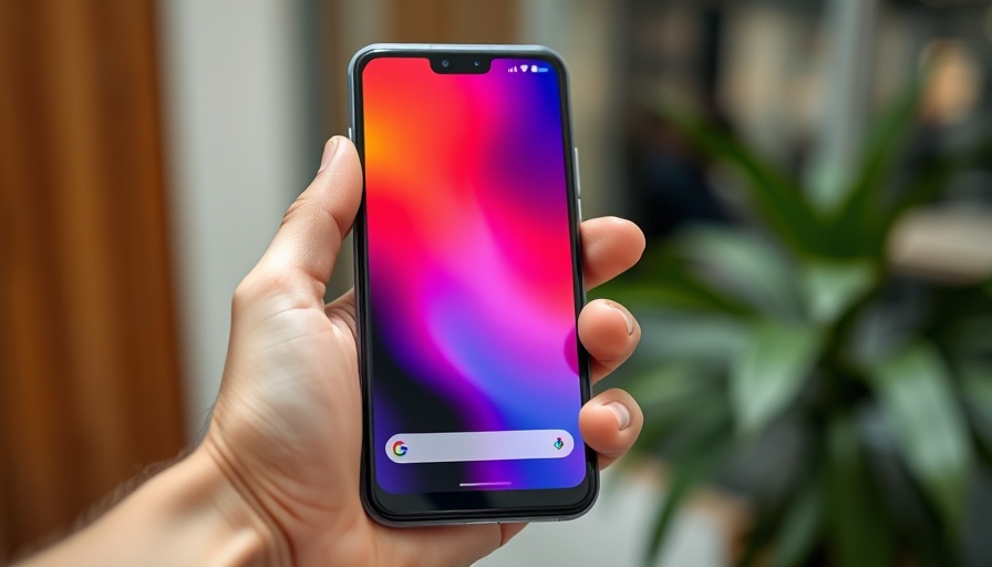Google Pixel 9 in hand, vibrant display, highlighting features.