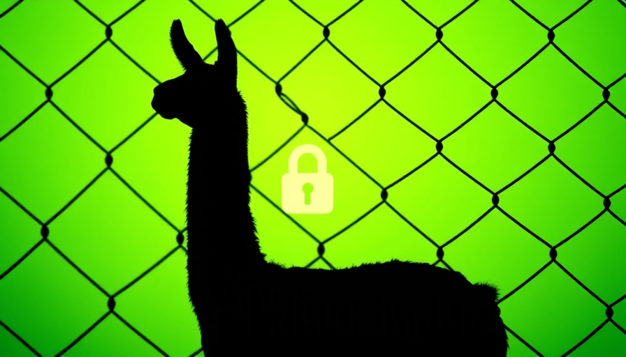 CISA logo abstract design with llama silhouette, chain-link fence