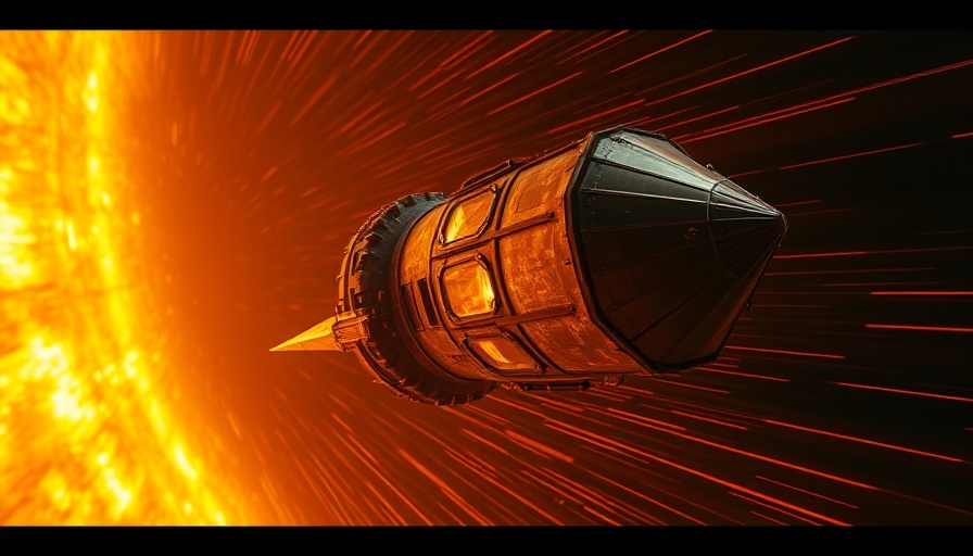 Varda space capsule reentry with fiery trails.