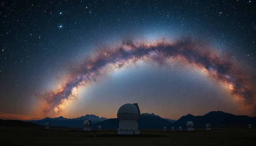 Chile's starry sky over telescopes highlights light pollution project