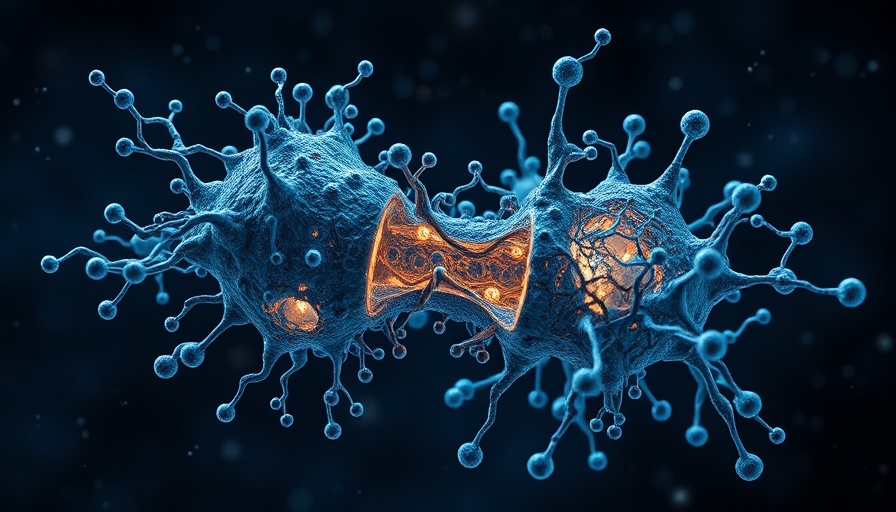 Artistic depiction of mitochondrial supercomplexes in a cellular structure.