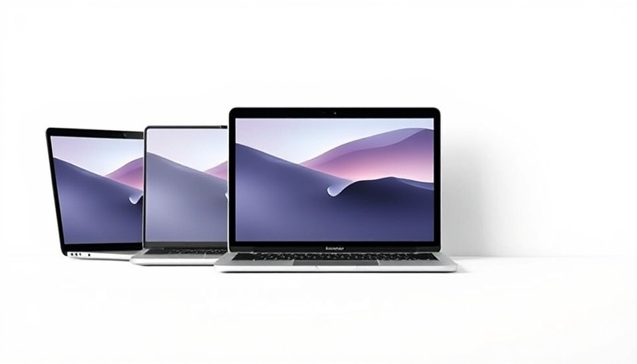 Modern MacBook Airs display showcasing thin design in bright light.