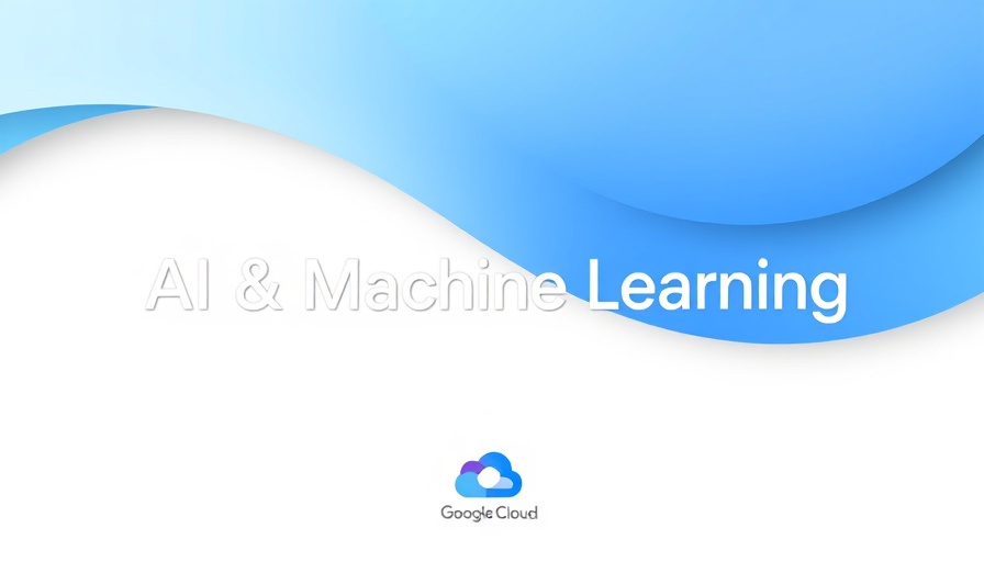 Abstract AI & Machine Learning graphic with Google Cloud logo.