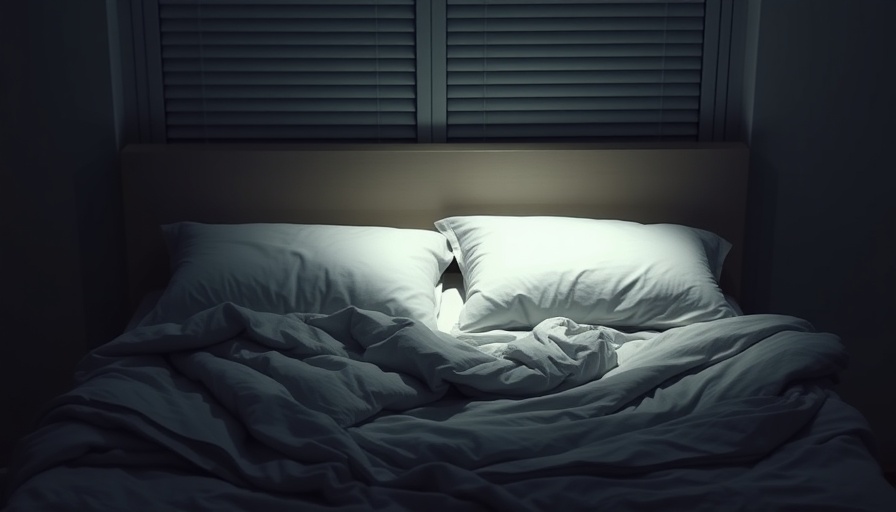 Dimly lit bed suggesting poor sleep and its effects.