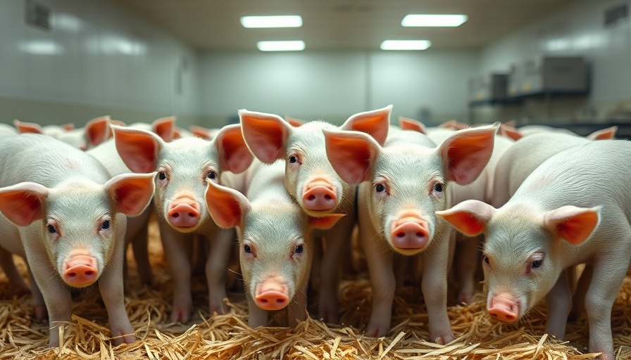 Young pigs in lab setting related to reverse genetics vaccine development.
