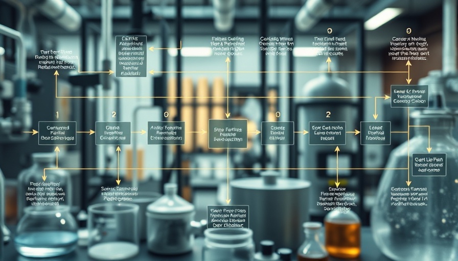 Diagram illustrating sustainable chemical production process.