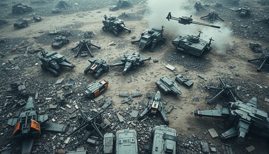 Advanced robotics technology in battlefield destruction