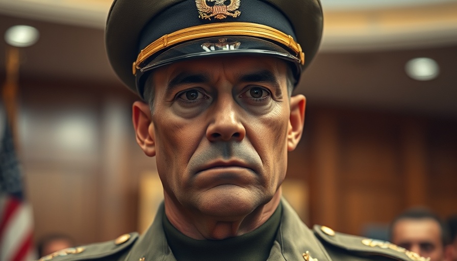 NSA Chief in military uniform looking serious indoors.