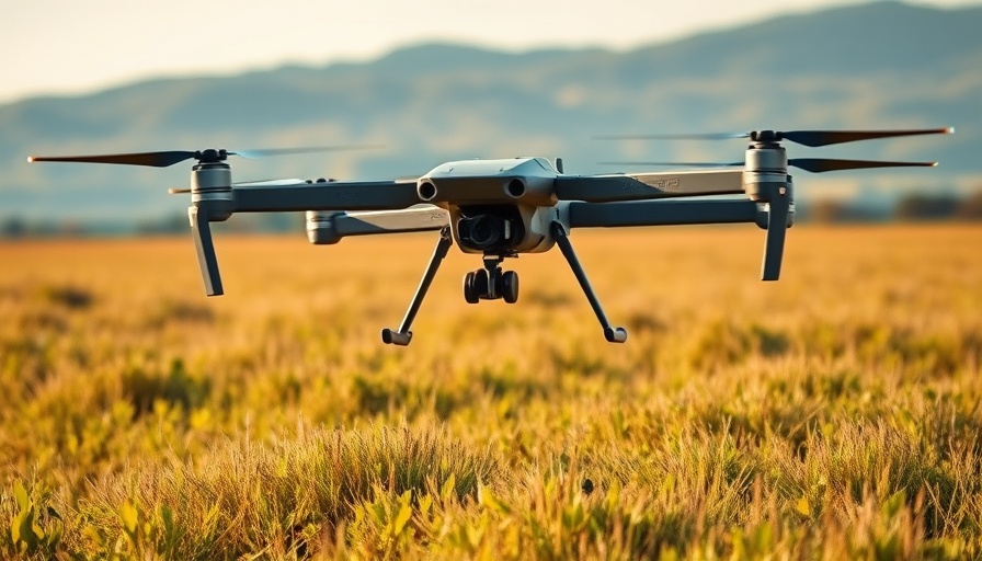 Advanced military drone landing in a field, illustrating Turkey's military drones challenges.