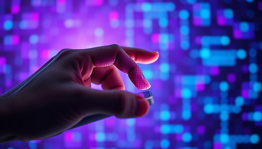 Pixelated hand and smartphone highlight AI chatbot privacy.