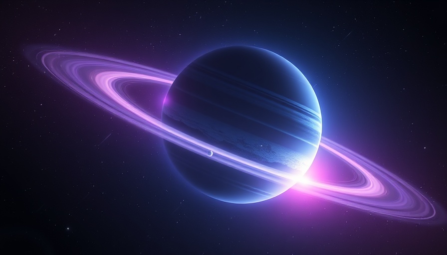 Ethereal depiction of Uranus in NASA atmospheric study.