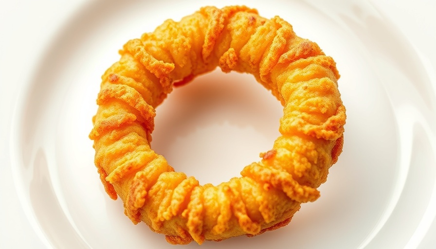 Crispy plant-based seafood alternative on a plate.
