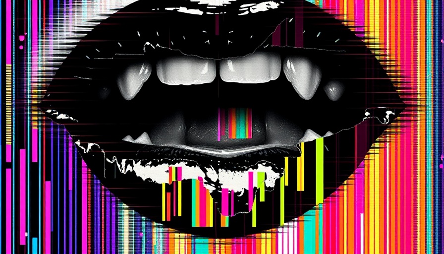 Dynamic abstract artwork illustrating encrypted email security with glitch patterns.