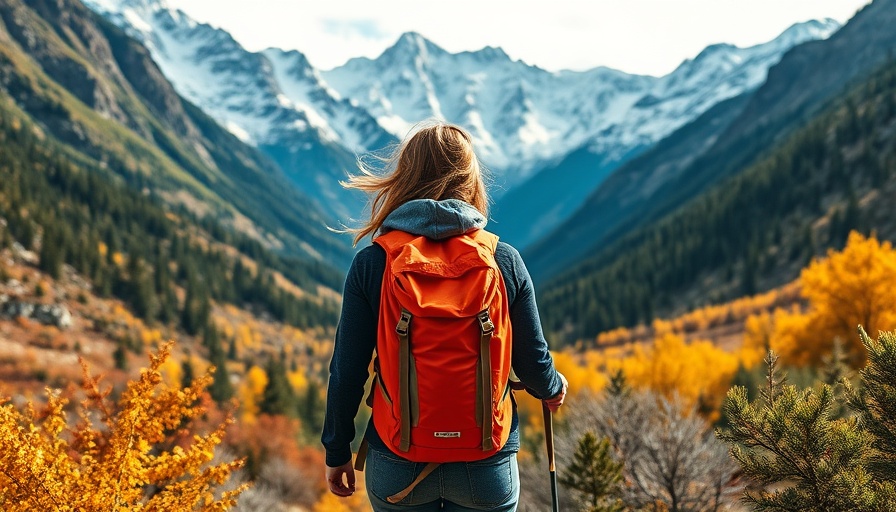 Woman hiking in scenic mountains showcasing benefits of rucking.