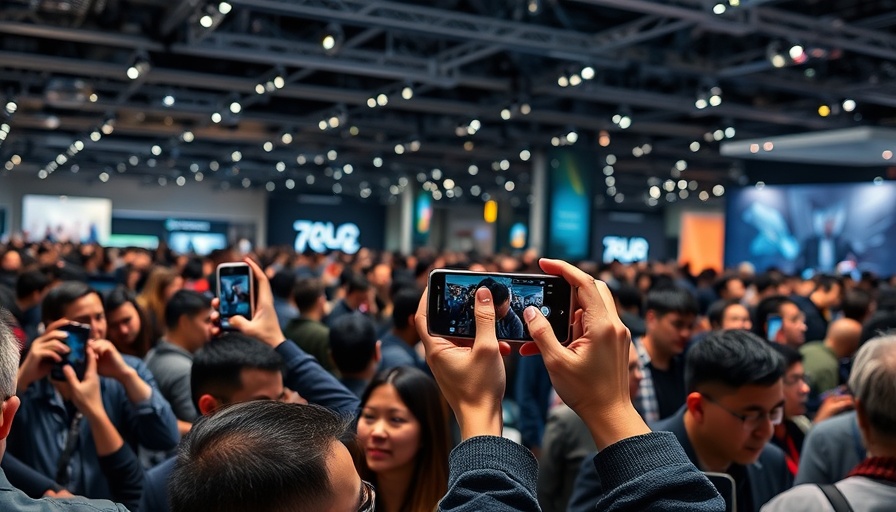 Event crowd photographing new smartphone, Samsung Galaxy S25 Edge Price.