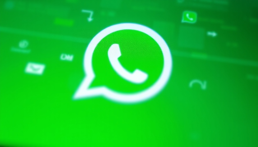 Abstract blurred WhatsApp logo showcasing AI and privacy features.