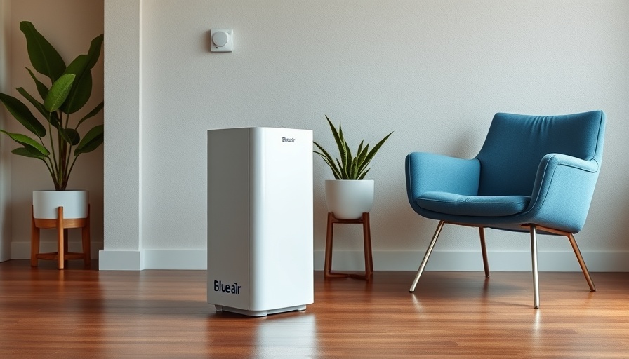 Blueair Blue Pure 511i Max Air Purifier in modern room.