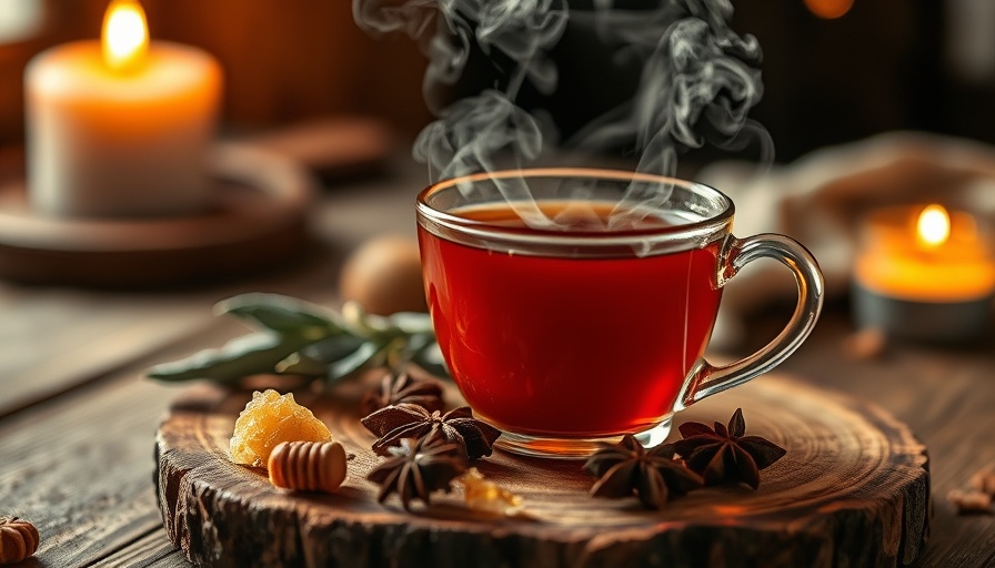 Steaming clove tea with honeycomb and spices highlighting benefits of clove tea.