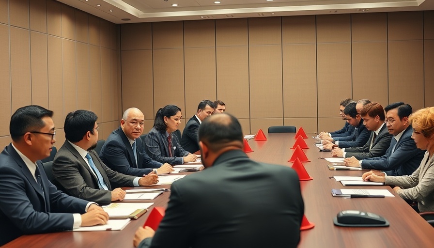 TM Signal security breach meeting in a formal conference room.