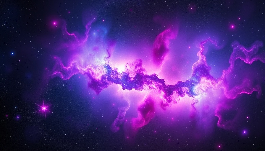 Vivid celestial nebula in space, relating to NASA black hole sonifications.