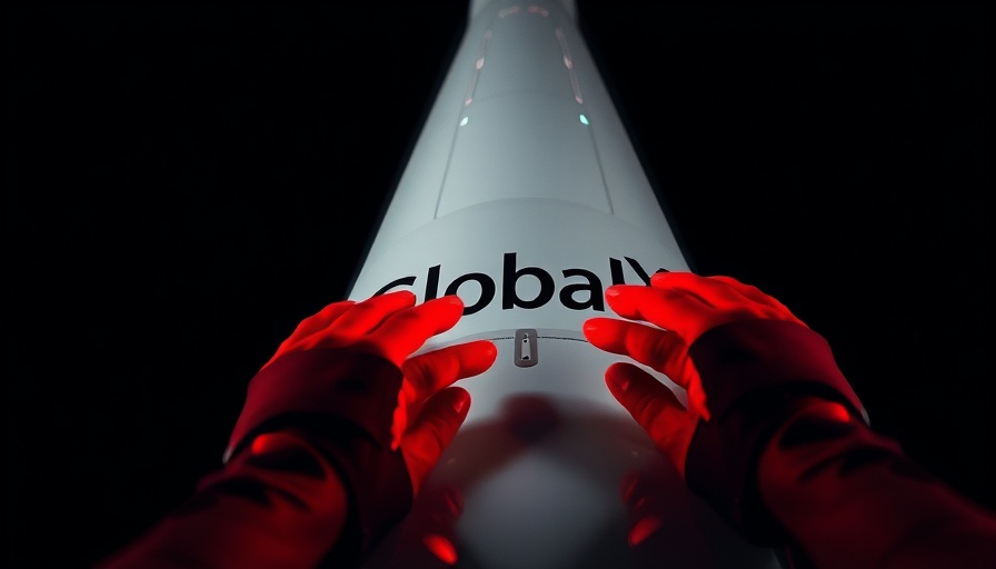 GlobalX airplane tail with red hands in restraints, ICE deportation context.