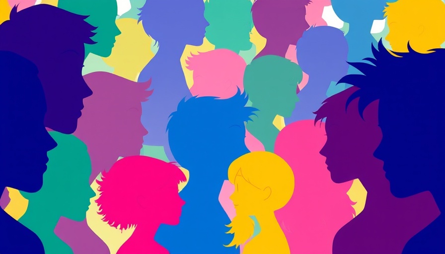 Colorful silhouettes and eyes depicting deepfakes and online scams.
