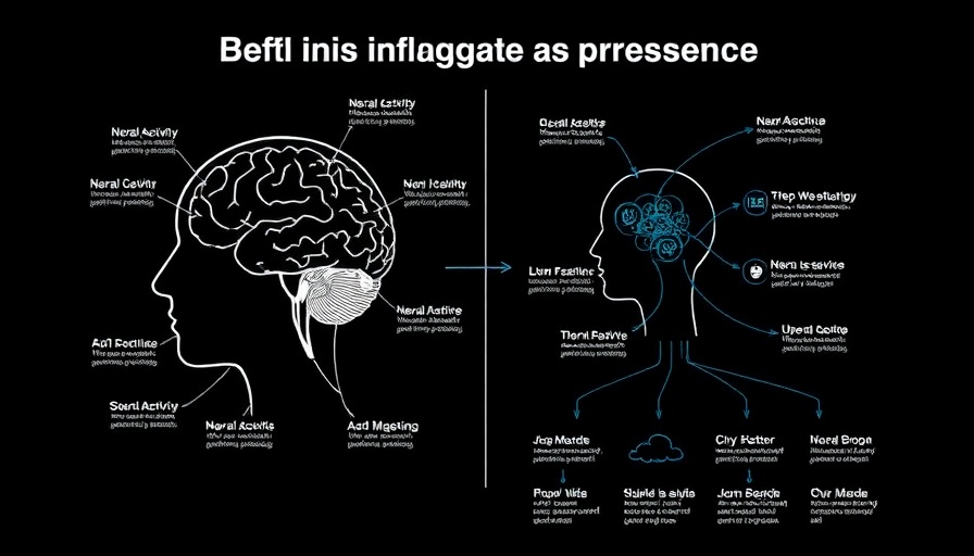 AI mimics human brain language system in comparison diagram.