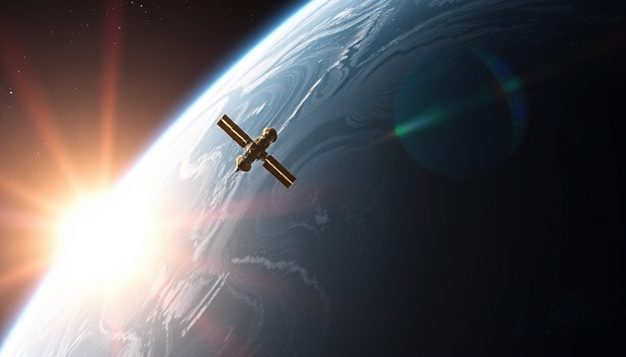 Formation flying in space with satellites orbiting Earth.