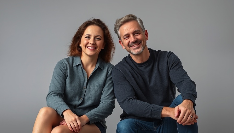 Casual duo seated together, AI Animation Platform.